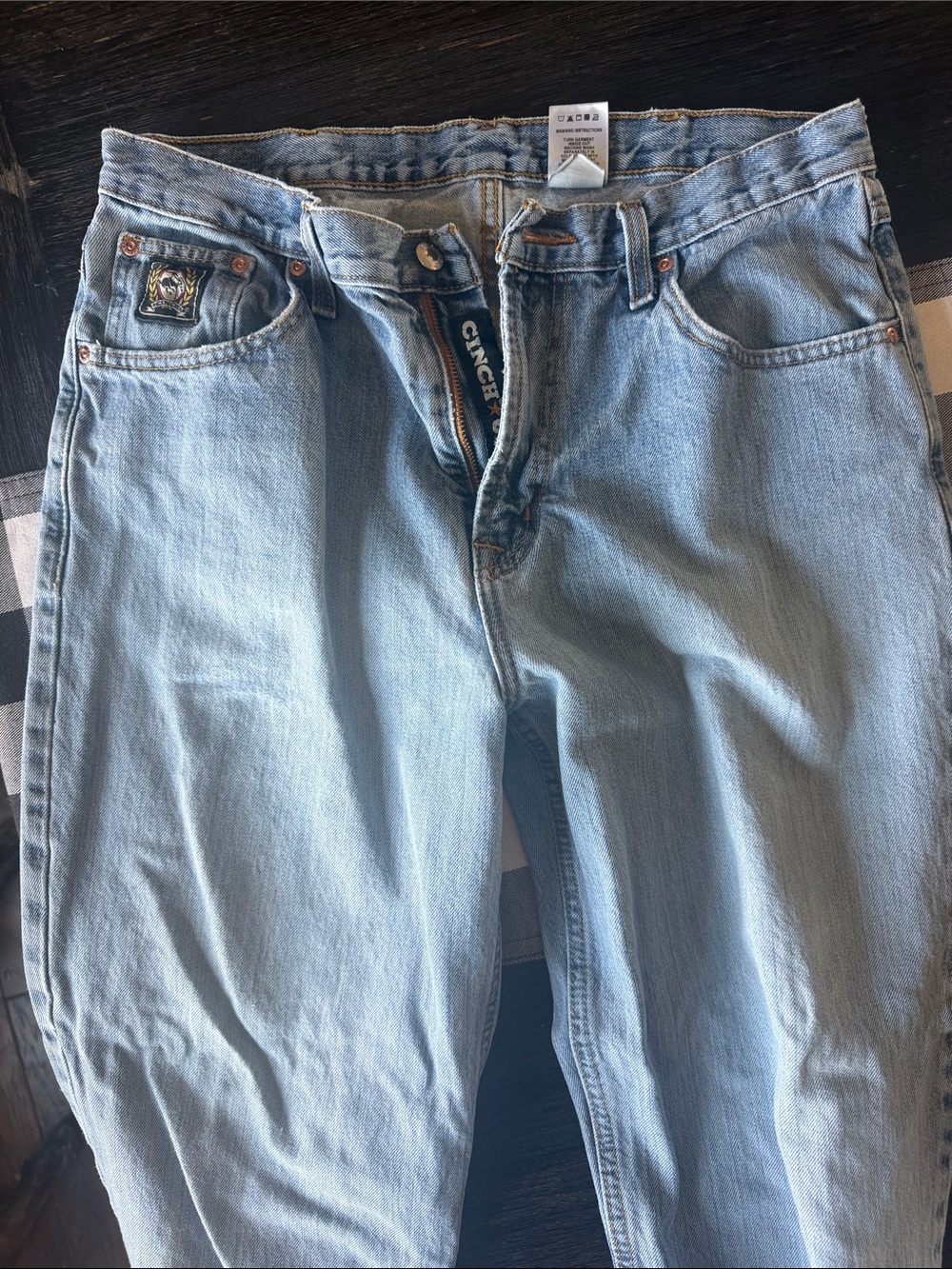 Cinch Light Blue Men’s Relaxed Bootcut Jeans 33” X 36”
